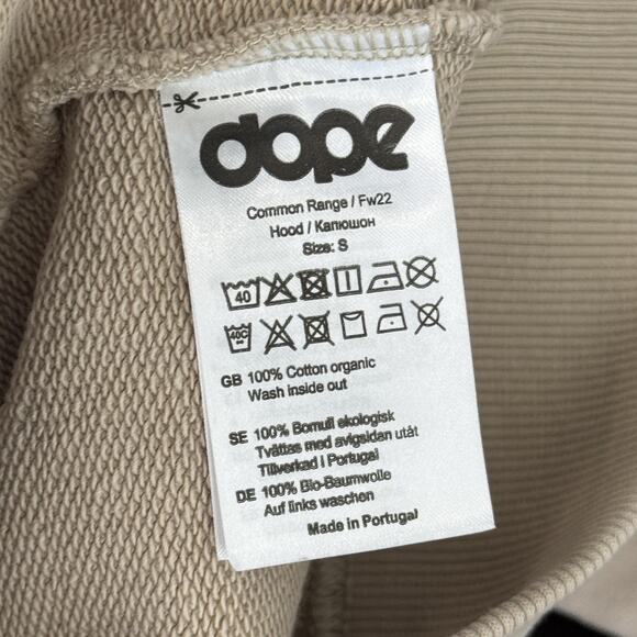 Dope Snow Common 22 Hoodie Mens Small Pullover Mountain Graphic Range Sand Soft - Picture 4 of 12